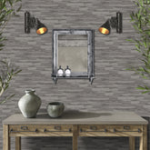 Natural Light Gray Wallpaper Wood Panelling for Wall Decoration